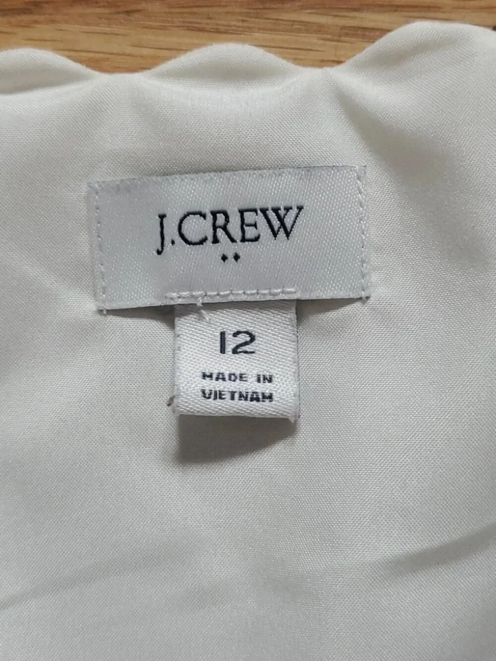 J. Crew Scalloped Hem Cami Size 12 | Scallop Hem Sleeveless Top
